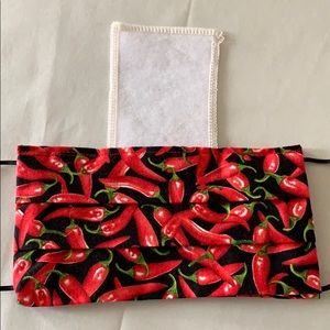 Fabric Chili Face Mask With Filter Pocket 7 Inches